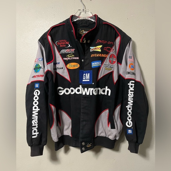 Vintage 90s Chase NASCAR Goodwrench Racing Jacket Size M Streetwear Y2K Retro - Picture 1 of 14